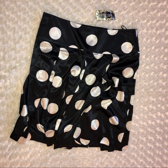 VERTIGO PARIS FIT & FLARE SKIRT polka dot - Picture 6 of 6